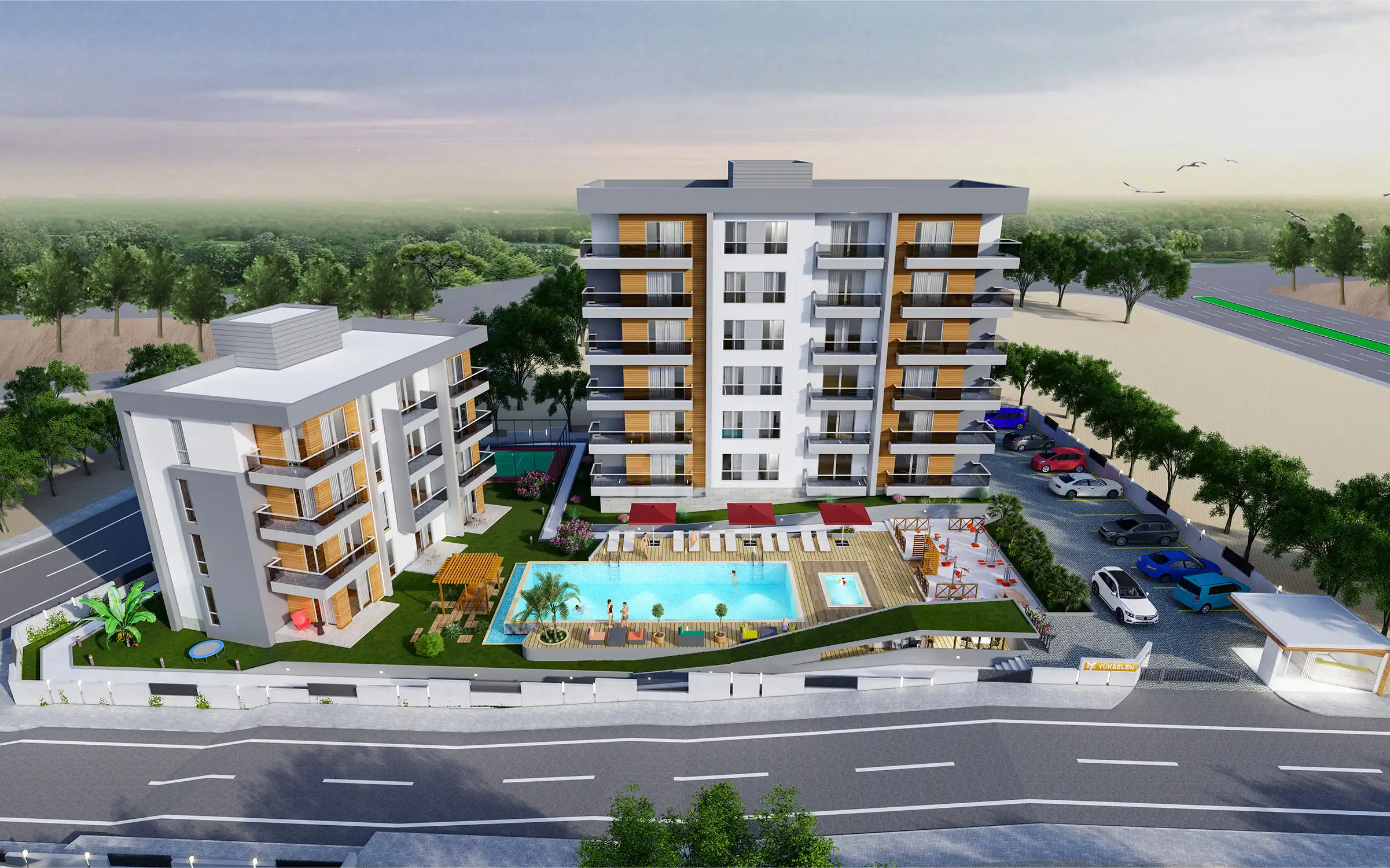 Изображение Готовые квартиры в комплексе с инфраструктурой, район Алтынташ